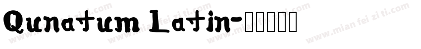 Qunatum Latin字体转换